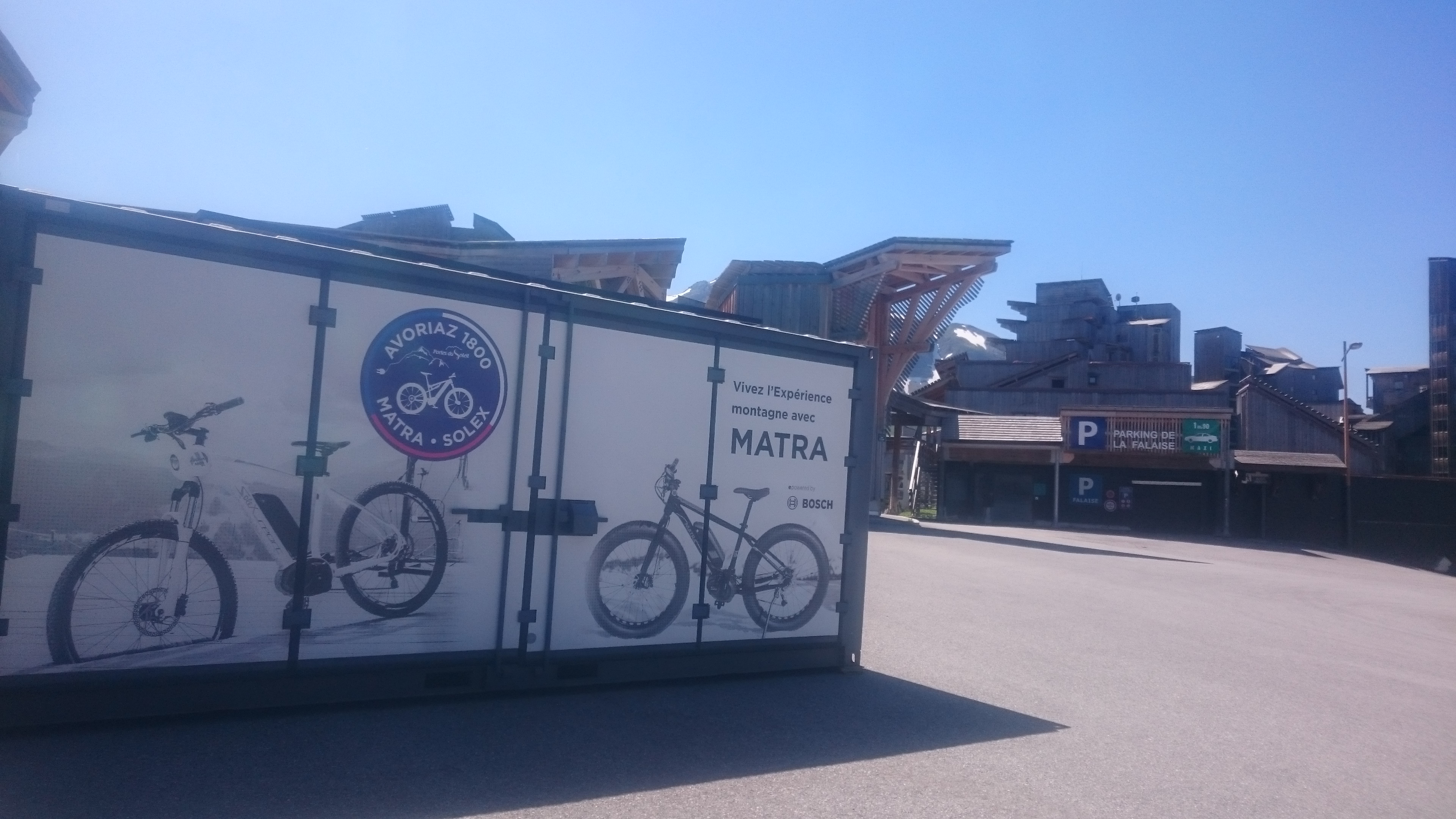 Station vélo électrique à Avoriaz