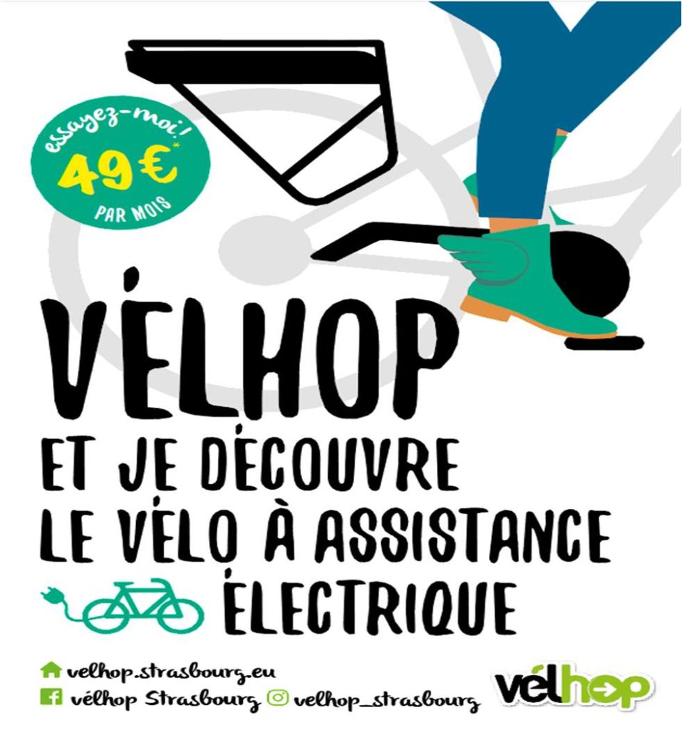 Vélo électrique Strasbourg velhop 