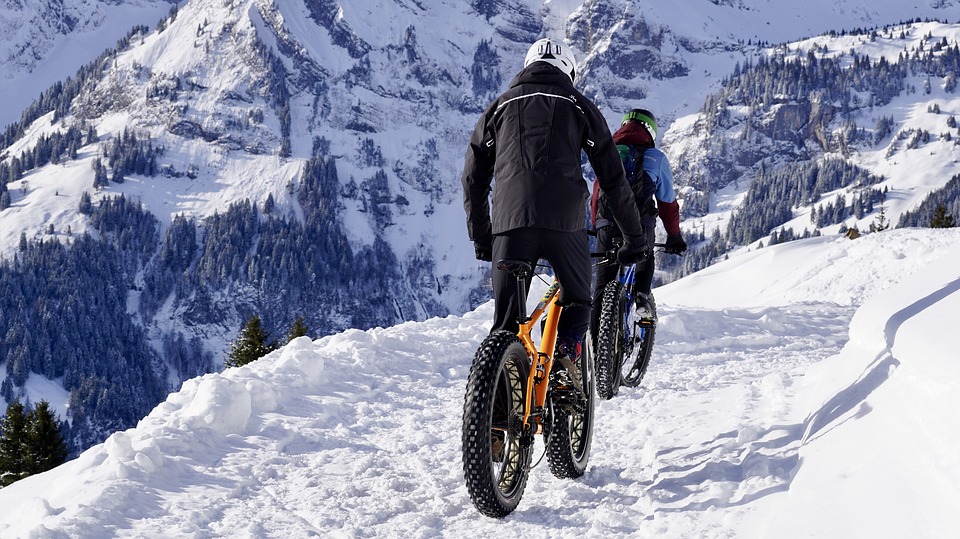 FAt Bike sur la neige. 