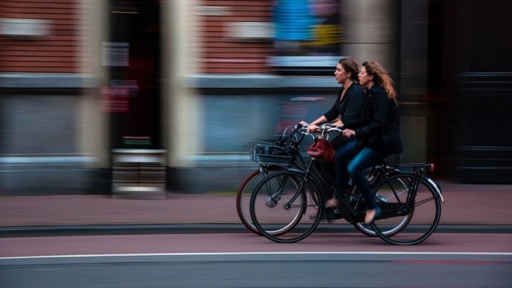 Cyclistes en ville