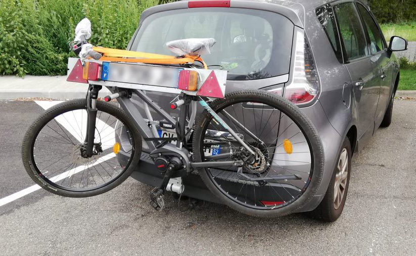 22 * 20 * 7cm Voiture électrique Sac suspendu avant Vélo Sac