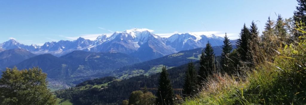 Vue Mont Blanc depuis Cordon