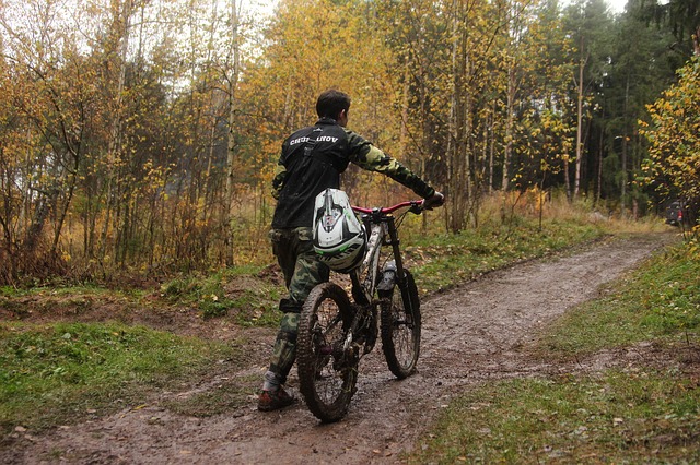 VTT dans la boue