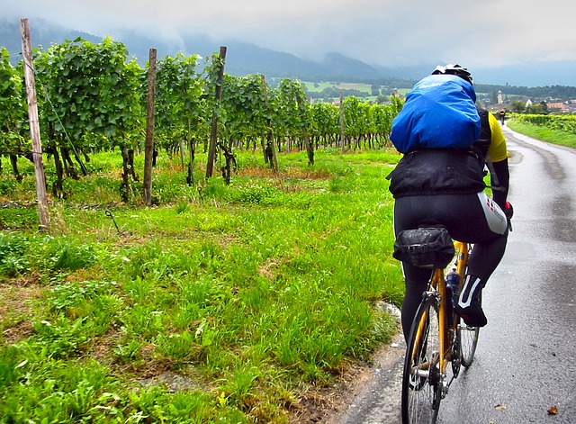 Vélo sous la pluie