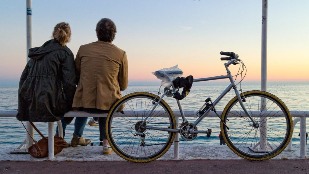 Vélo en bord de mer