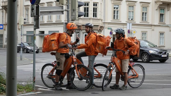 Livreur à vélo